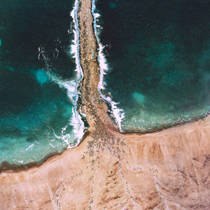 RED SEA CROSSING FROM ABOVE - unknown