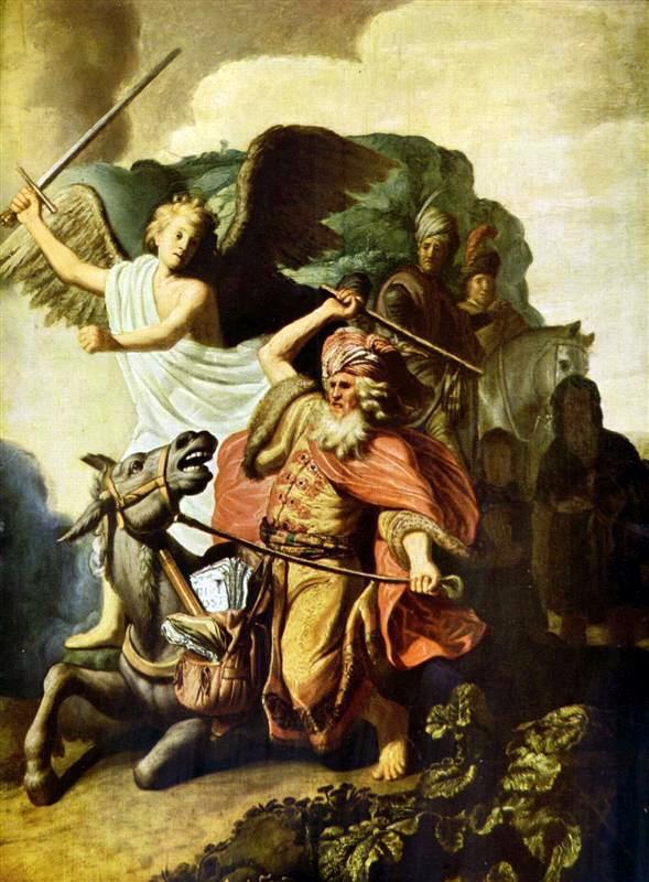 THE PROPHET BALAAM AND HIS ASS- Rembrandt van Rijn