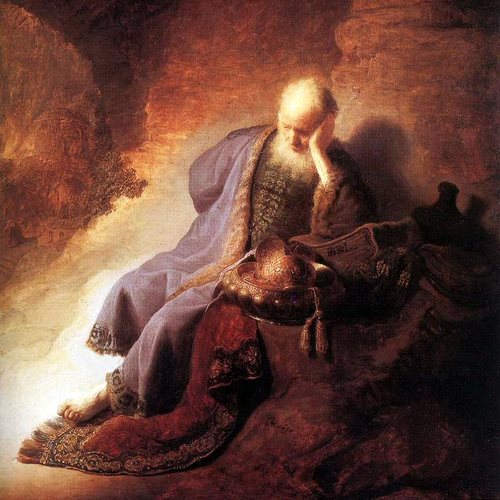 JEREMIAH LAMENTING OVER THE DESTRUCTION OF JERUSALEM- Rembrandt