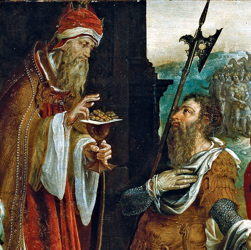ABRAHAM RECEIVING THE BLESSING OF MELCHIZEDEK- Maerten van Heemskerck